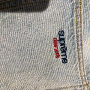 Supreme Men's Sky Blue Relaxed Jeans. Baggy jeans. Worn once.